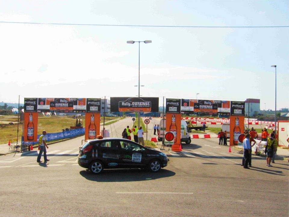 Señalización del Rallye de Ourense